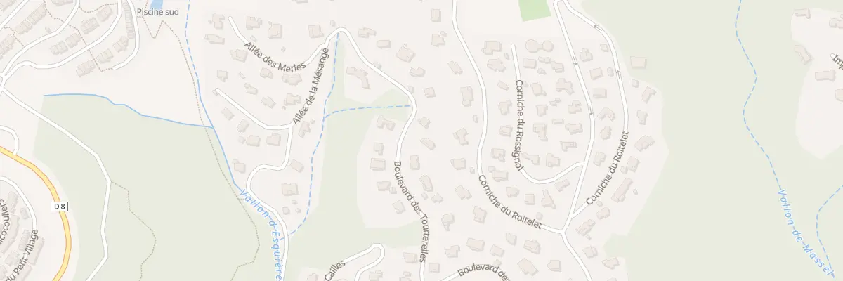 Plan du 408 Bd des Tourterelles à Roquebrune-sur-Argens