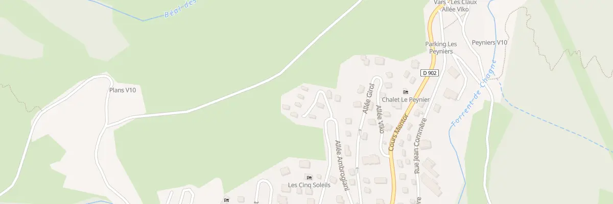 Plan du 2G Imp de la Maysonnette à Vars