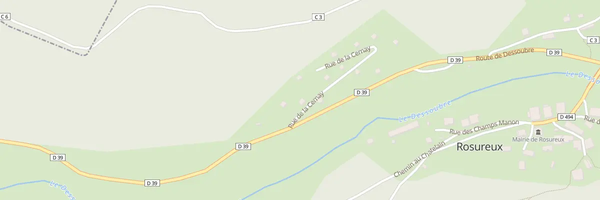 Plan du 3 Rue de la Cernay à Rosureux