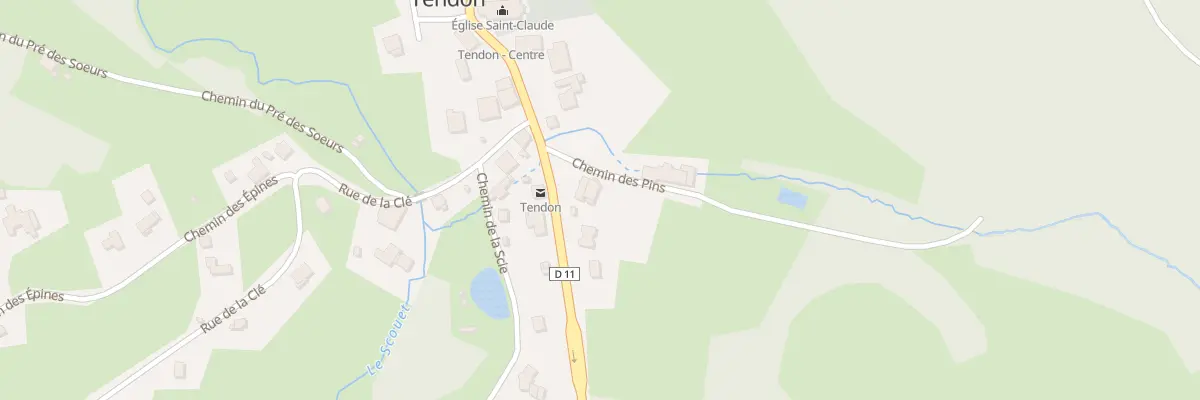 Plan du 4 Che des Pins à Tendon