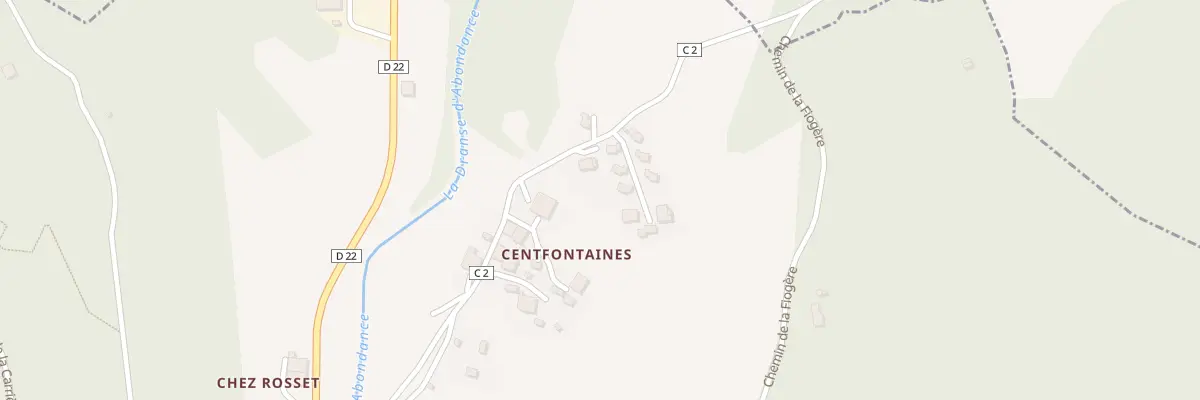 Plan du 392 Rte de Centfontaines à Bonnevaux