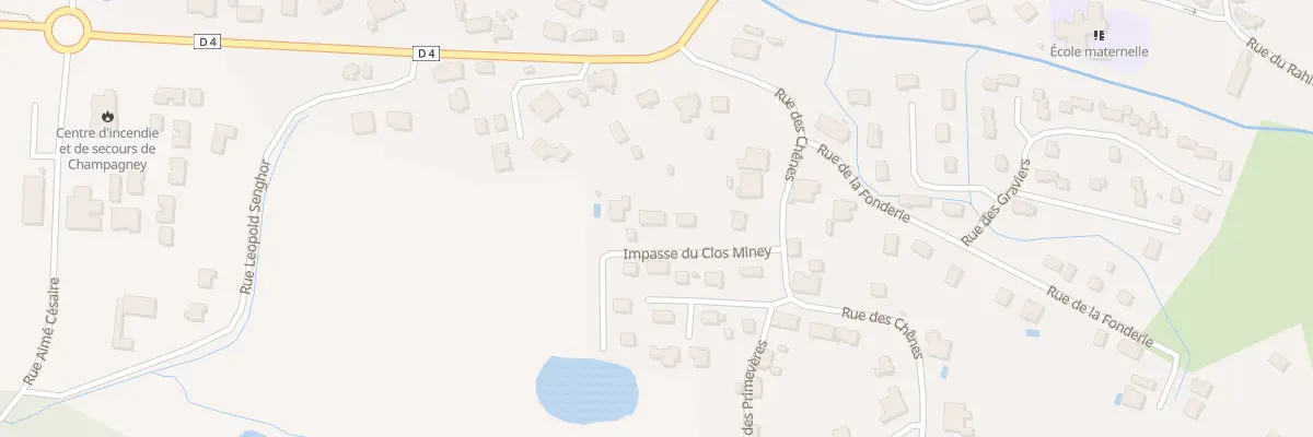 Plan du 4 Imp du Clos Miney à Champagney