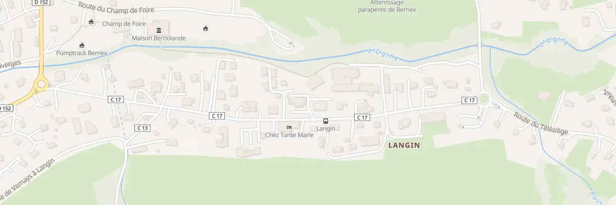 Plan du 421 Rte du Télésiège à Bernex