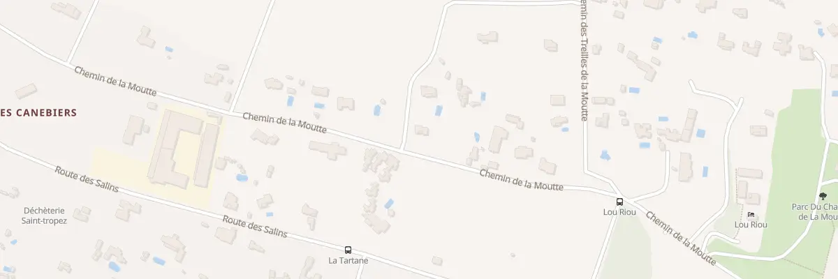 Plan du 2 Che des Treilles de la Moutte à Saint-Tropez