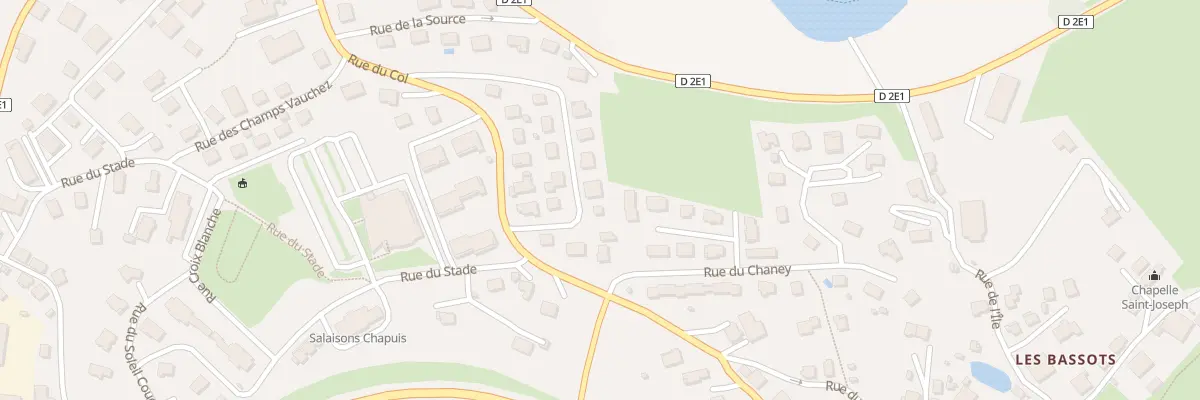Plan du 7 Rue de Bellerive à Villers-le-Lac