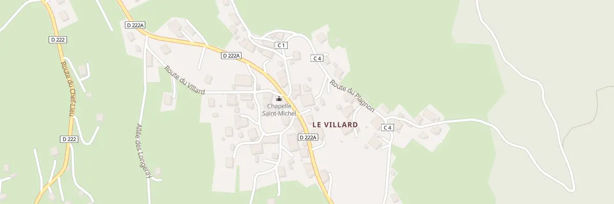 Plan du 593 Rte de Bise Ubine à Vacheresse