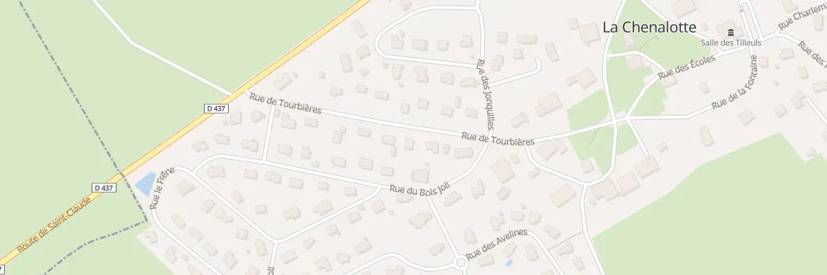 Plan du 5 Rue des Tourbières à La Chenalotte