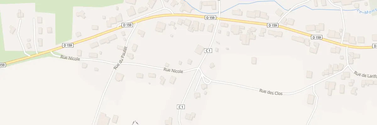 Plan du 4 Rue de Jeanménil à Brû