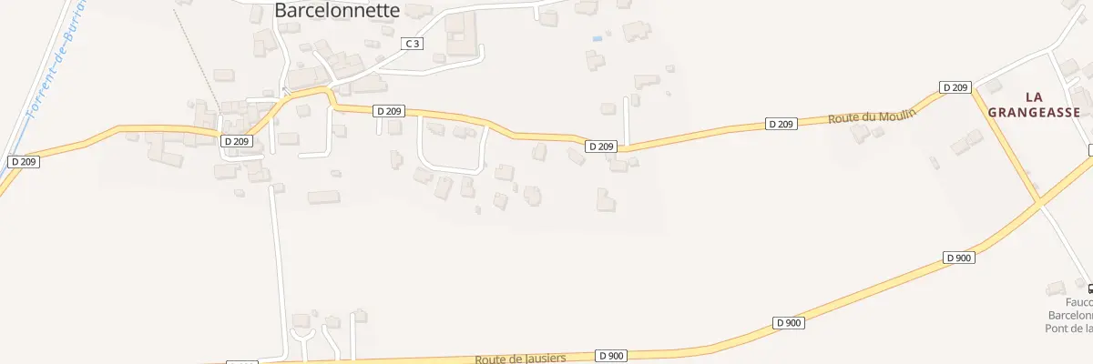Plan du 212 Rte du Moulin à Faucon-de-Barcelonnette