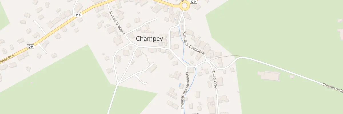Plan du 2 Rue du Vay à Champey