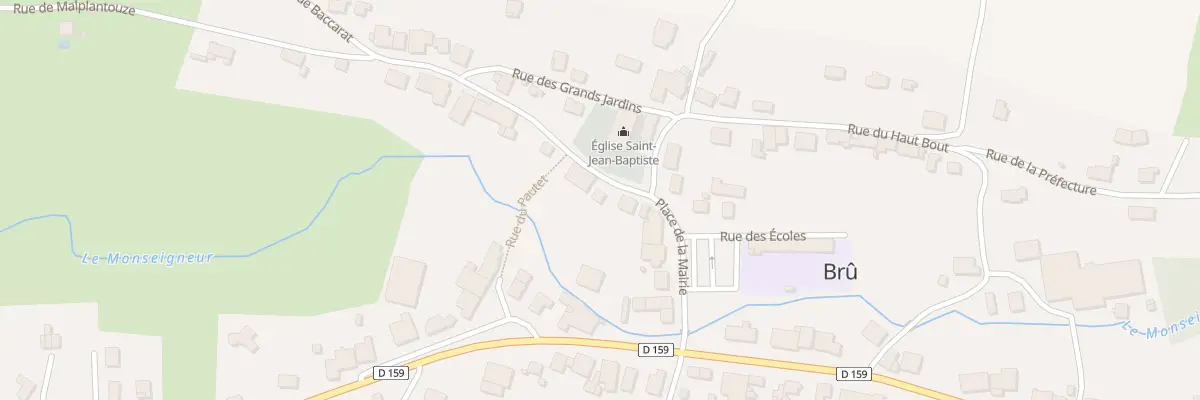 Plan du 3 Rue de Baccarat à Brû