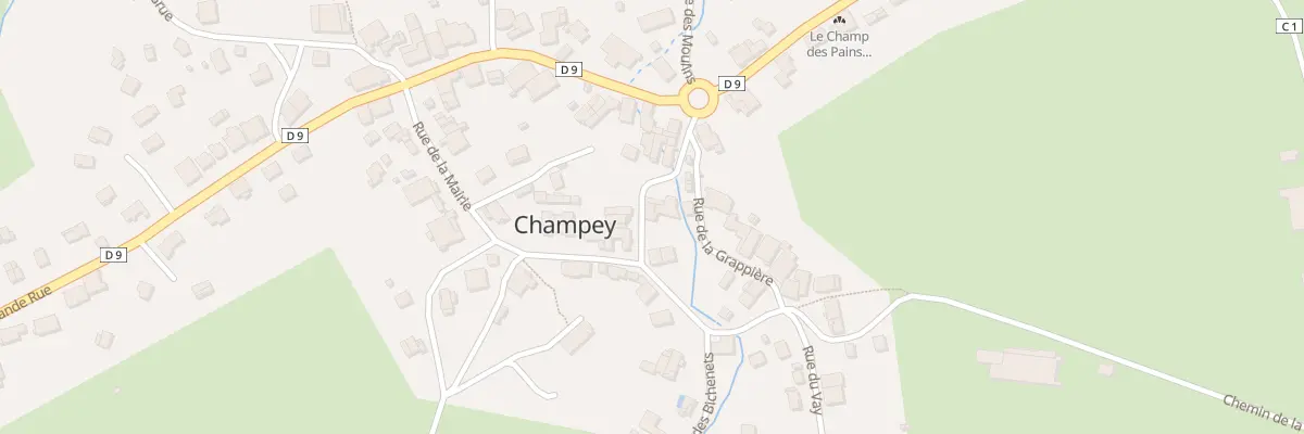 Plan du 3 Rue de la Mairie à Champey