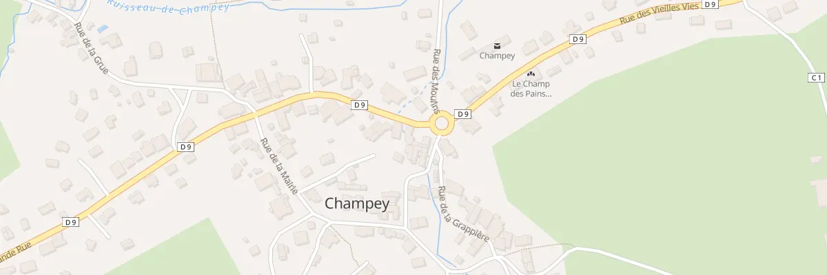 Plan du 1 Gr Grande Rue à Champey