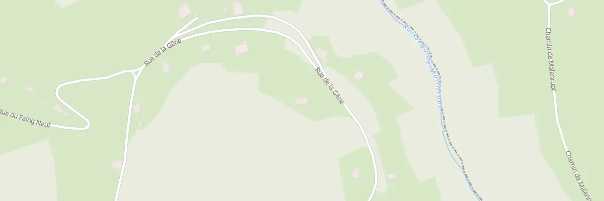 Plan du 6 Rue de la Gene à La Neuveville-devant-Lépanges