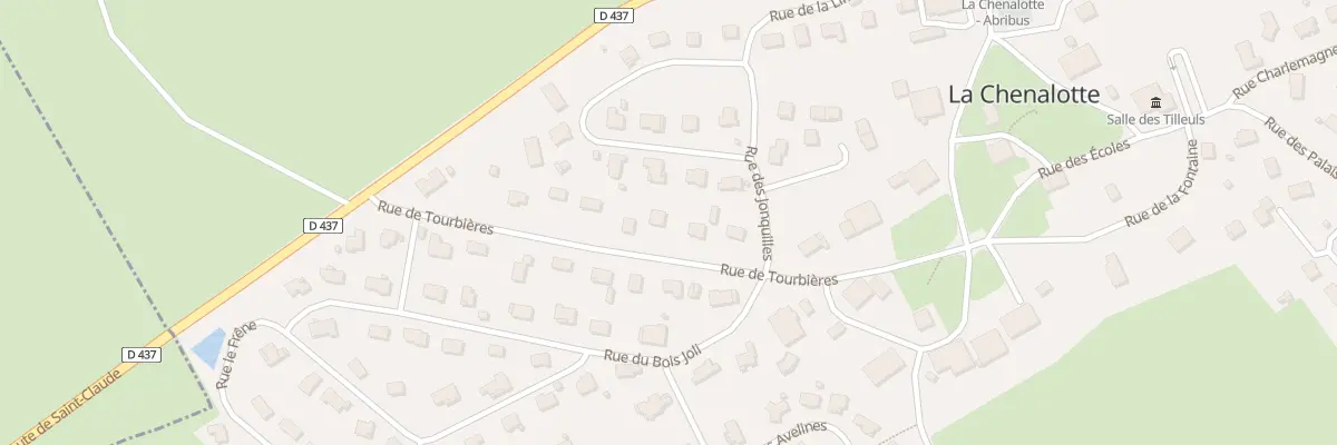 Plan du 12 Rue des Tourbières à La Chenalotte