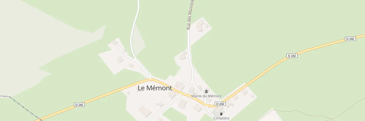 Plan du 3 Rue des Monnins au Mémont