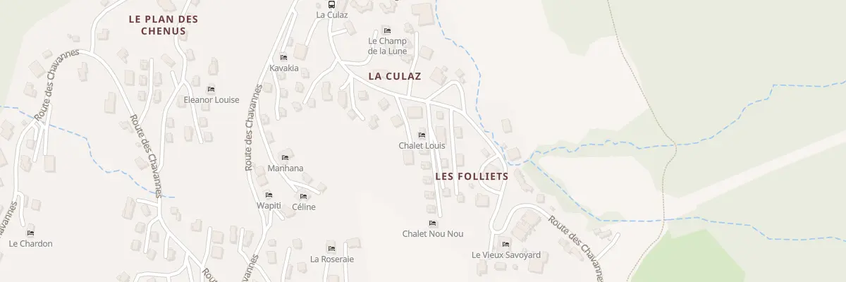 Plan du 1984 Rte des Chavannes aux Gets