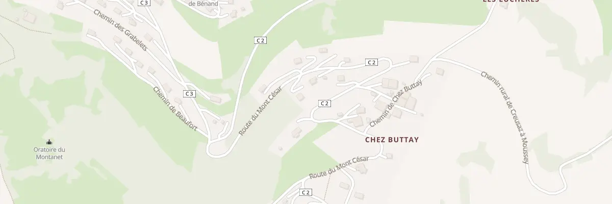 Plan du 1101 Rte du Mont César à Bernex