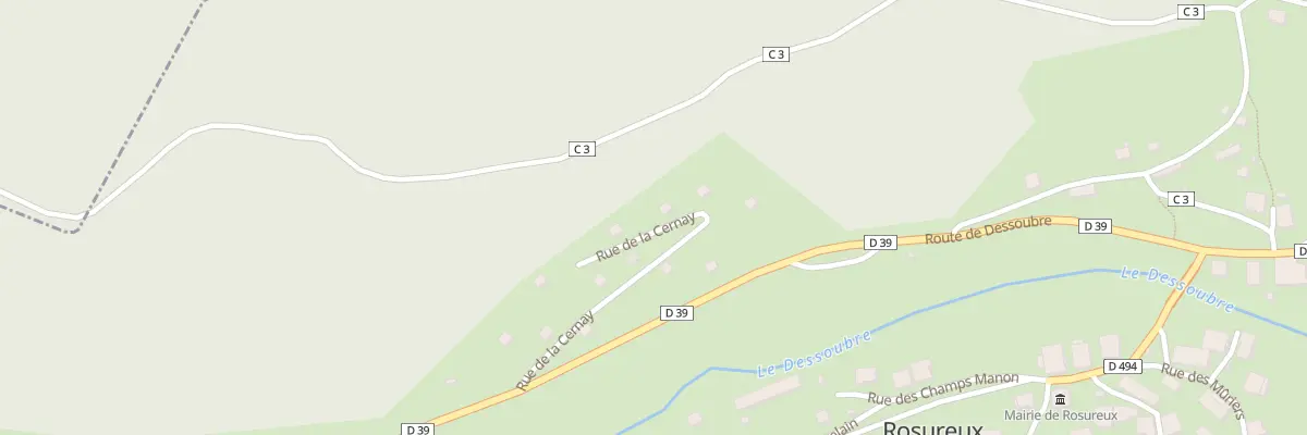 Plan du 10 Rue de la Cernay à Rosureux
