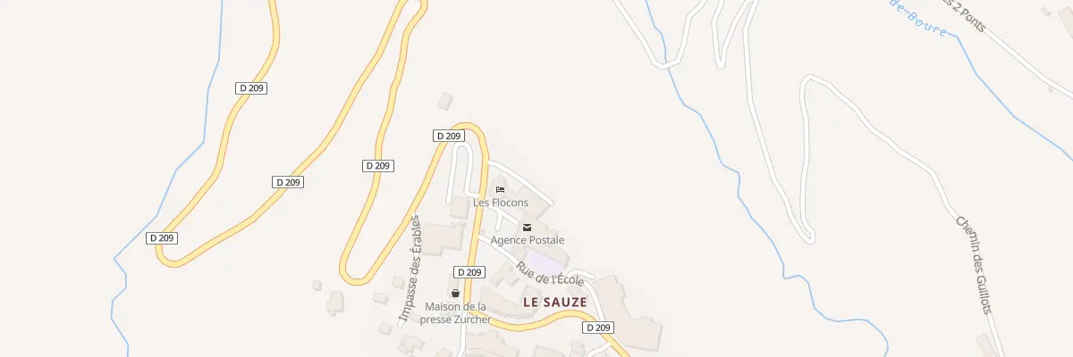 Plan du 44 Pl du Sauze à Enchastrayes