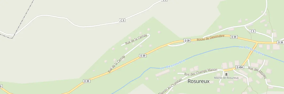 Plan du 4 Rue de la Cernay à Rosureux