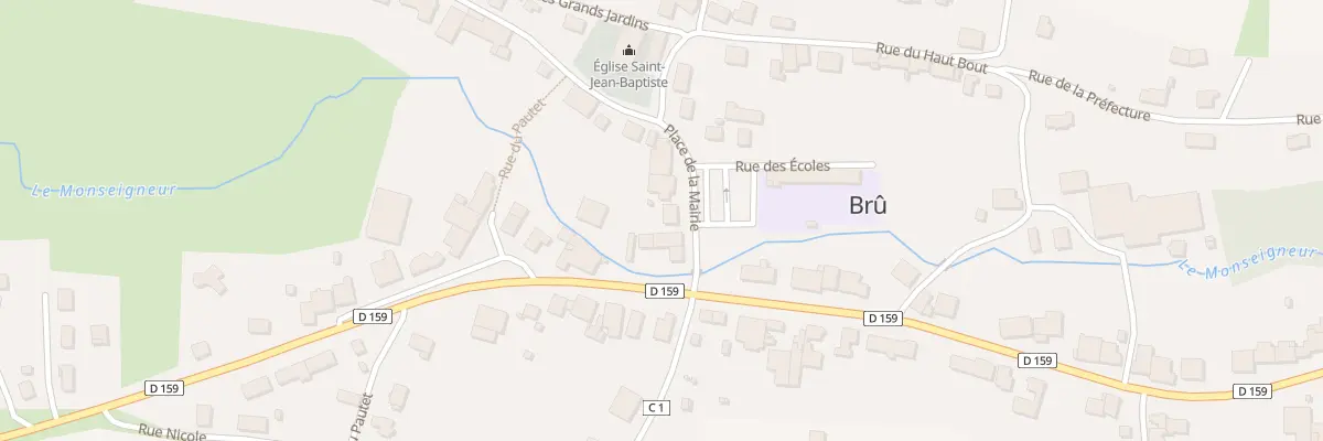 Plan du 2 Pl de la Mairie à Brû