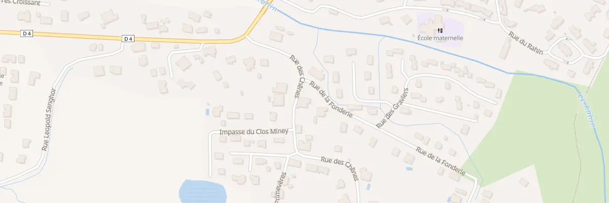 Plan du 3 Rue des Chênes à Champagney