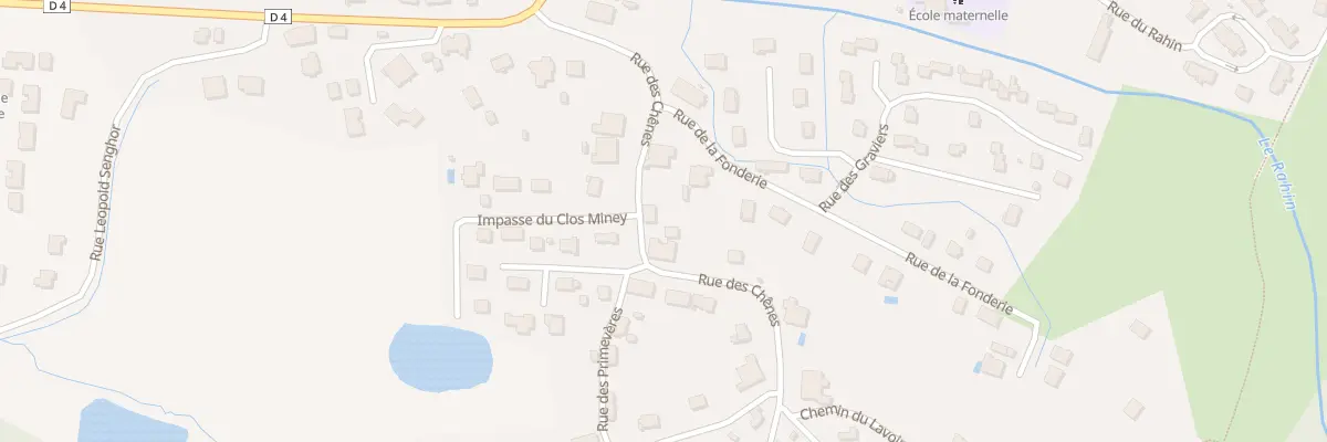 Plan du 5 Rue des Chênes à Champagney