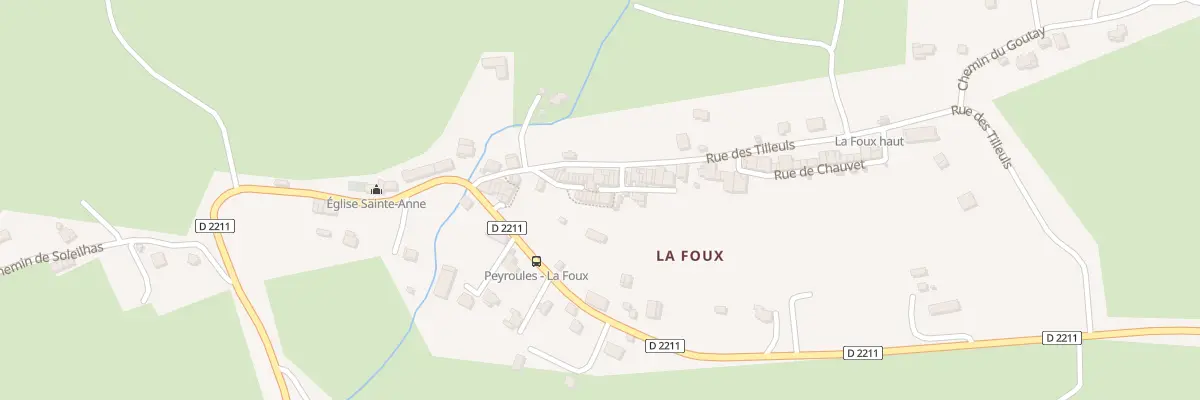 Plan du 9001 La Foux à Peyroules