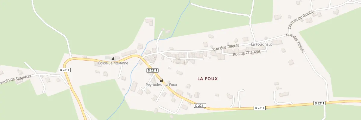 Plan du 5108A La Foux à Peyroules