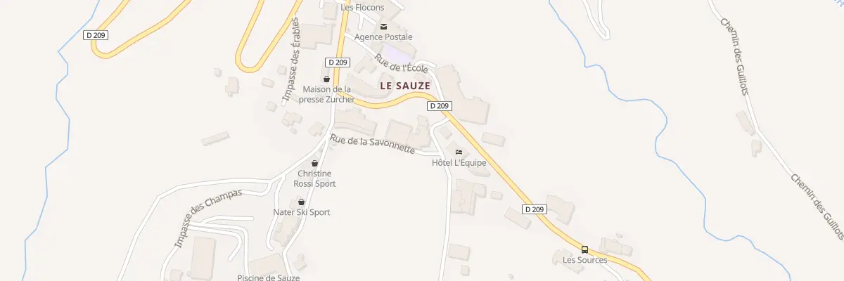 Plan du 609 Av du Sauze à Enchastrayes