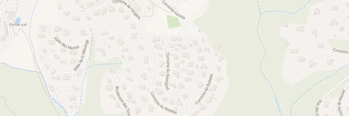 Plan du 340 Cor du Rossignol à Roquebrune-sur-Argens