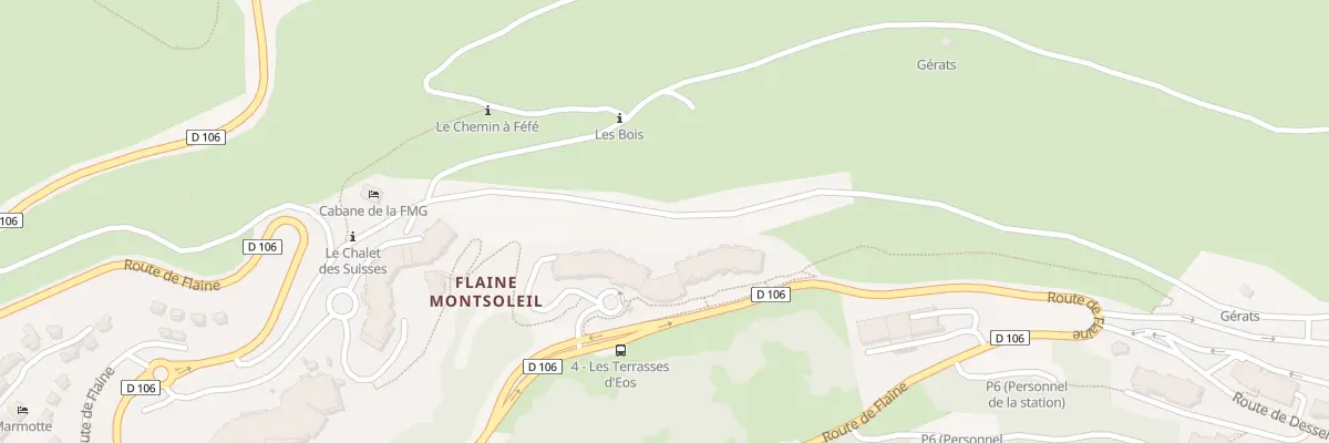 Plan du 9001 Flaine à Arâches-la-Frasse