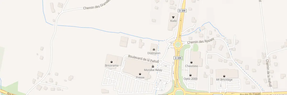 Plan du 30 Zone Commerciale de la Pallud à Domancy