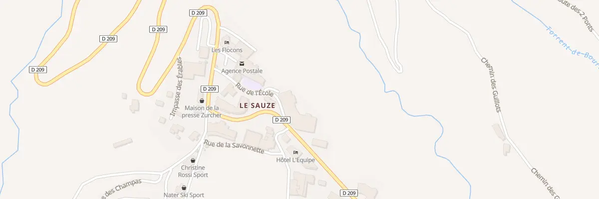 Plan du 558 Av du Sauze à Enchastrayes