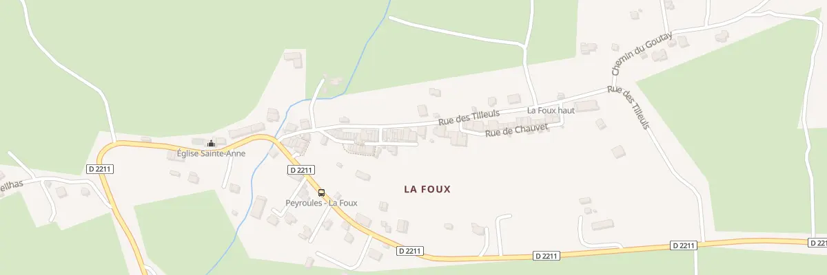 Plan du 5100 La Foux à Peyroules