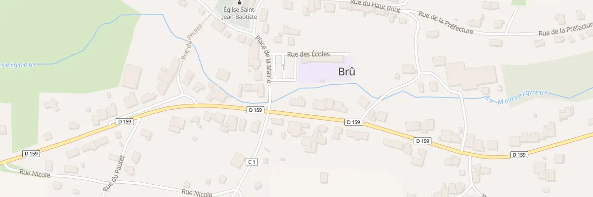 Plan du 1 Rue Principale à Brû