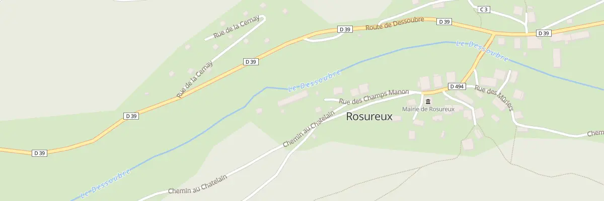 Plan du 14 Rue des Champs Manon à Rosureux