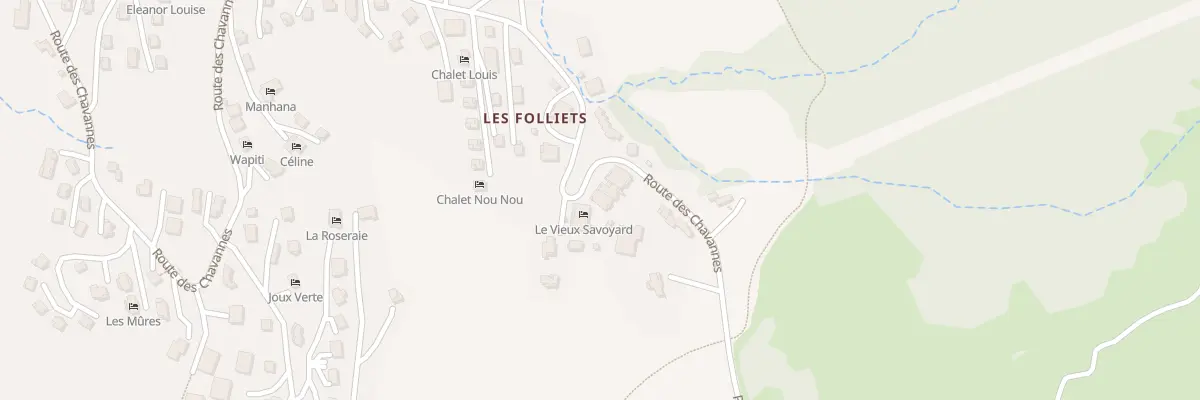 Plan du 2240 Rte des Chavannes aux Gets