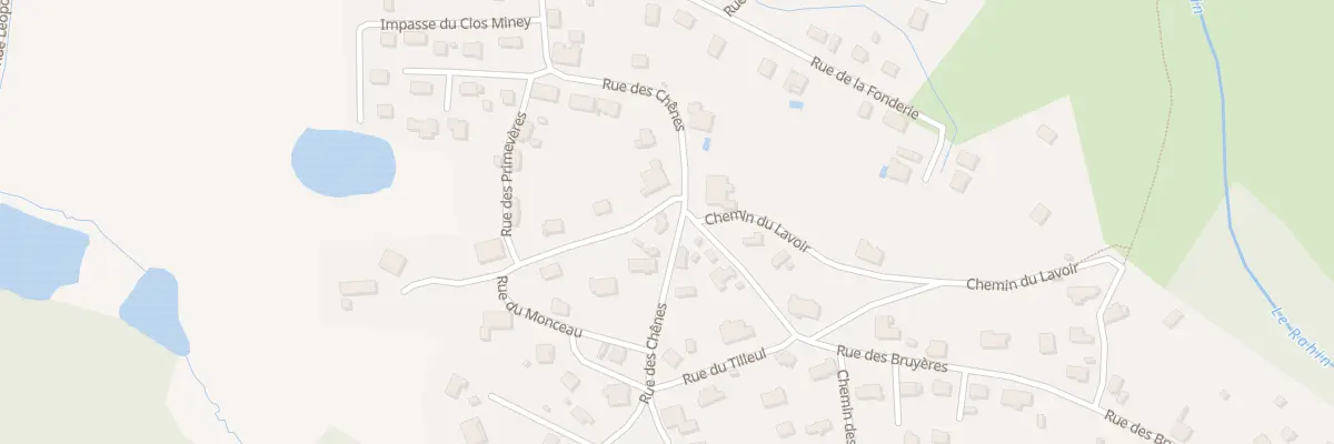 Plan du 16 Rue des Chênes à Champagney