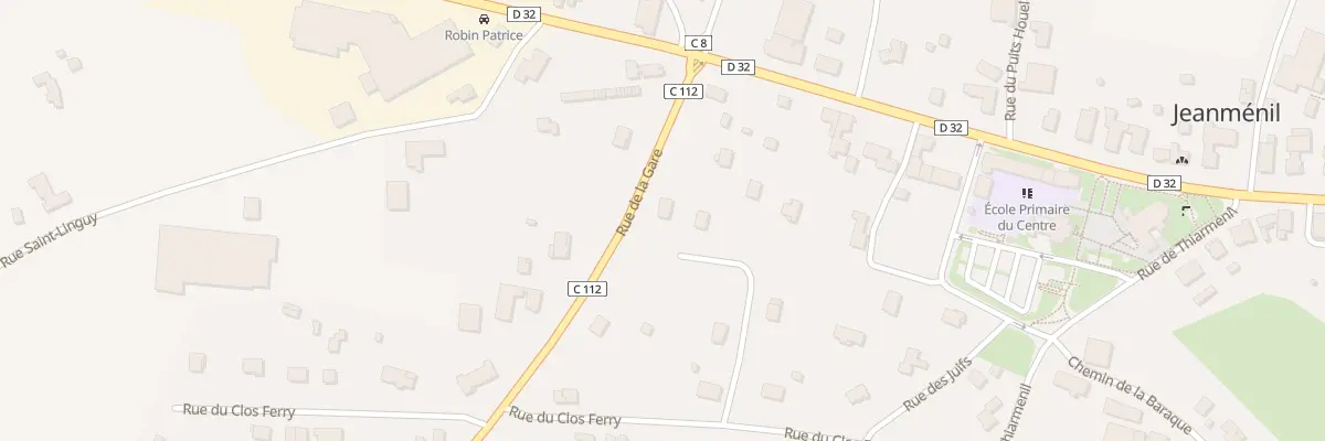 Plan du 5 Rue de la Gare à Jeanménil