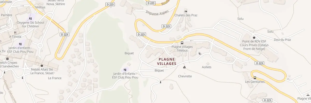 Plan du 110 Rte de Plagne Villages à La Plagne Tarentaise