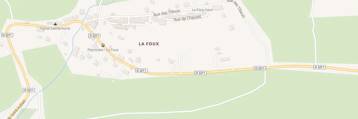 Plan du 7115 La Foux à Peyroules