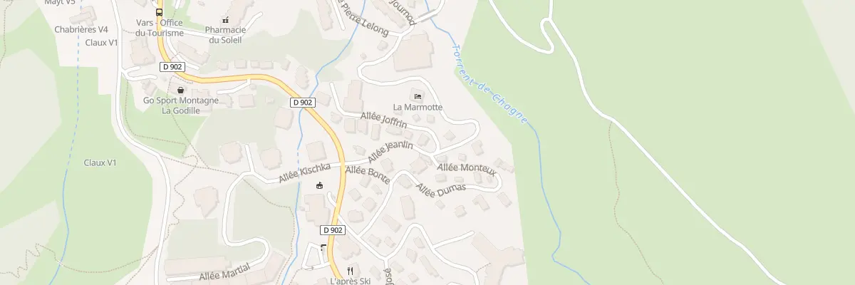 Plan du 95 All Jeanlin à Vars