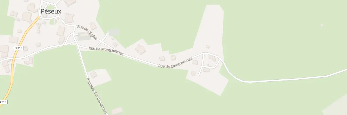 Plan du 11 Rue de Montchevriez à Péseux