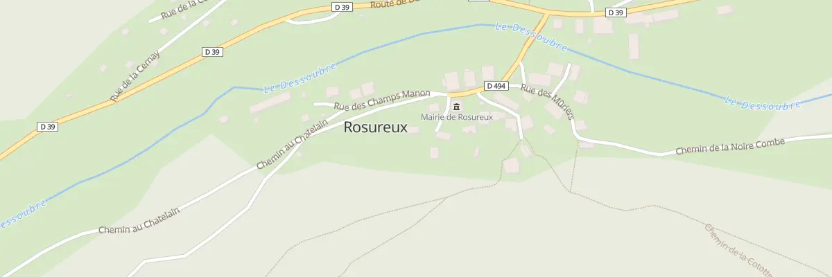 Plan du 2 Imp des Sapins à Rosureux