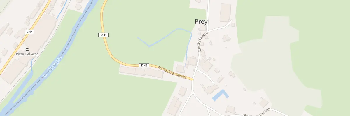 Plan du 2 Rte de Bruyères à Prey