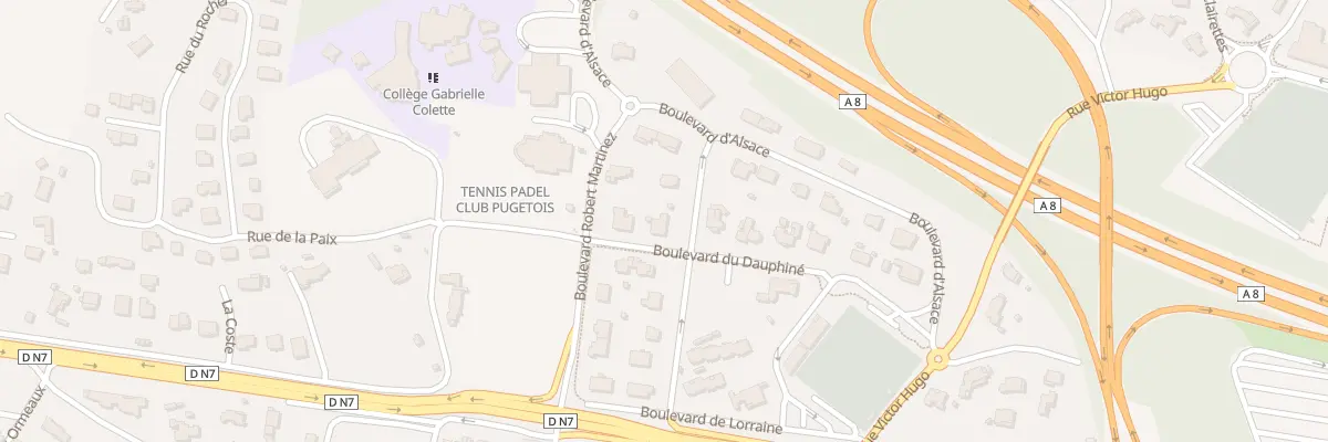 Plan du 53 Bd du Dauphiné à Puget-sur-Argens
