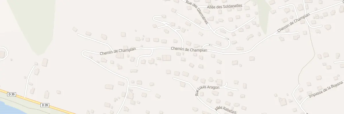 Plan du 552 Che de Champlan à Passy