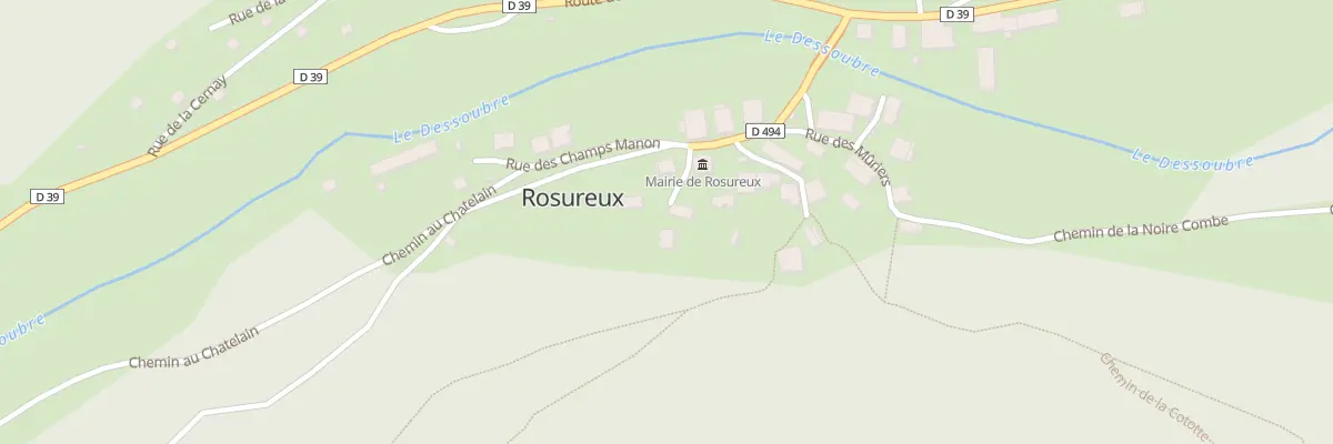 Plan du 1 Imp des Sapins à Rosureux